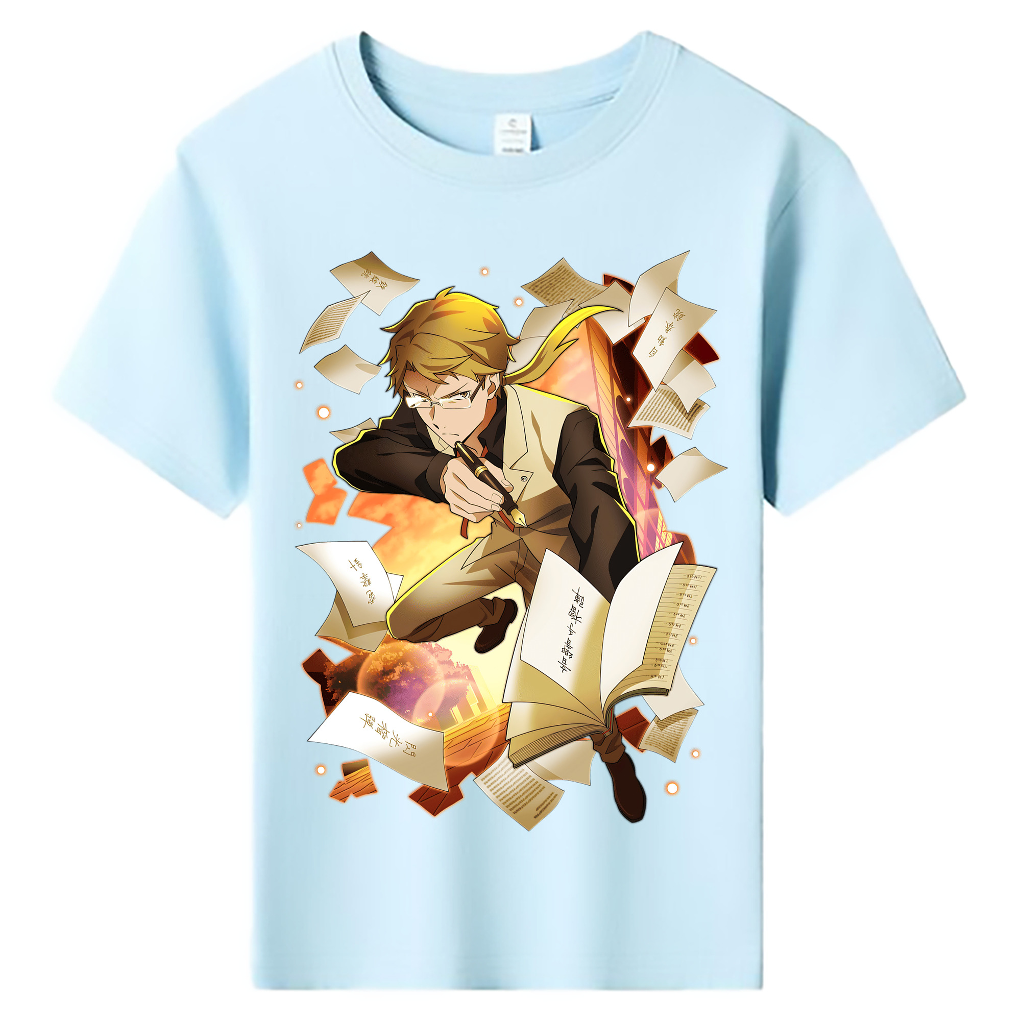 （画像用） 文豪ストレイドッグス Bungo Stray Dogs 綿100％キッズTシャツ（フロントプリント）